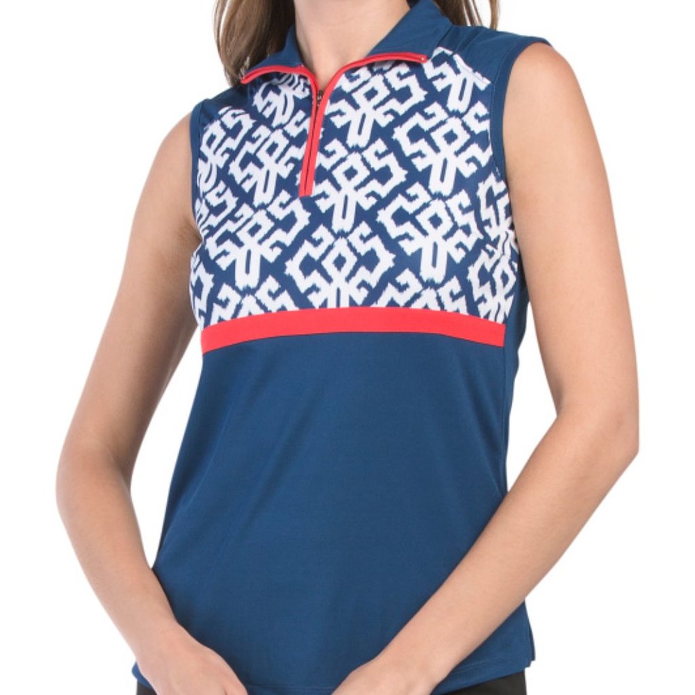 NWT BERMUDA SANDSUpf 50 Golf Top S